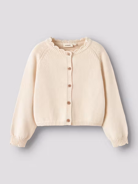 Lil'Atelier - LS Short Knit Cardigan Kids - Turtledove