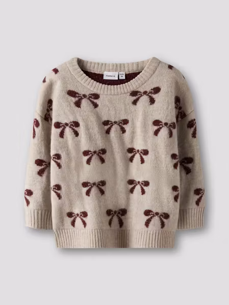 Name it - LS Bow Knit - Cement