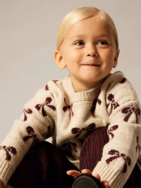 Name it - LS Bow Knit - Cement