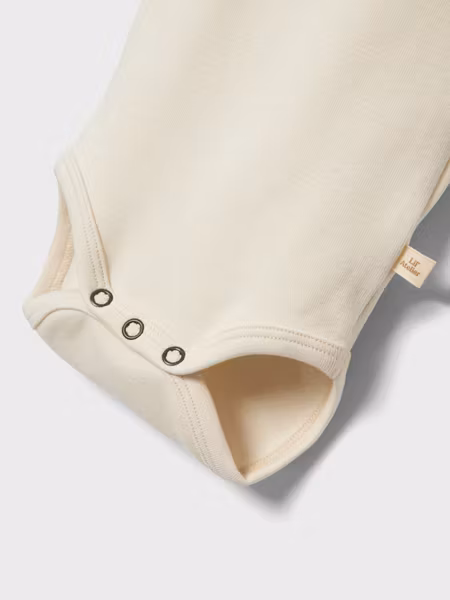 Lil'Atelier - Slim Solid Baby Body - Turtledove