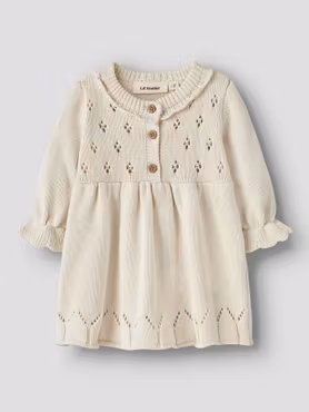 Lil'Atelier - Set LIA Baby Knit Dress & Strumpbyxa - Turtledove