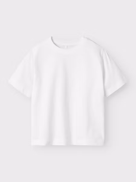 Name it - Set Regular T-shirt Bright White & Cargo Twill Pant Brown