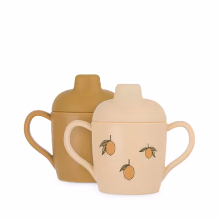 Konges Sløjd - 2 Pack Sippy Cups - Lemon