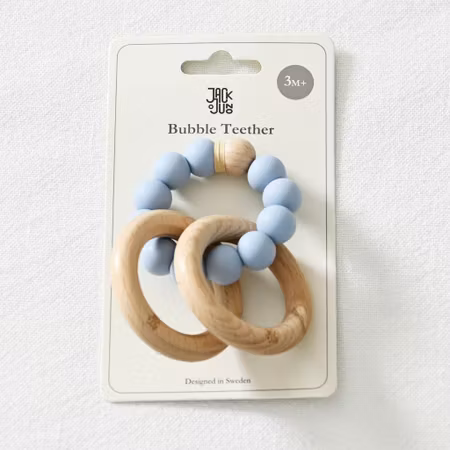 Jack o Juno - Bubble Teether - Pale Blue