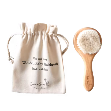 Jack o Juno - Wooden Baby Hairbrush