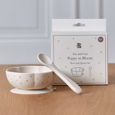 Jack o Juno - Bowl & Spoon Set - Poppy in Bloom