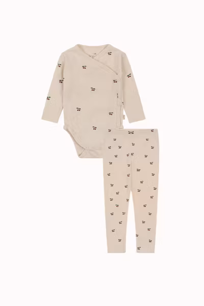 Konges Sløjd - Newborn Set Body & Leggings - Cherry