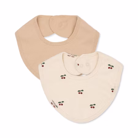 Konges Sløjd - Presentkit 2 Pack Bibs Cherry & Mini Rabbit