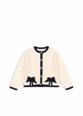 Matchat Set - Konges Sløjd Alette Cardigan Etoile & Name it - Bootcut Pants - Black