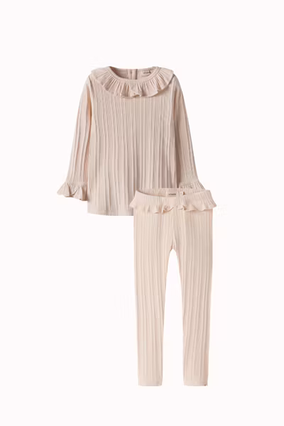 Lil'Atelier - Set Slim Top & Slim Leggings - Novelle Peach