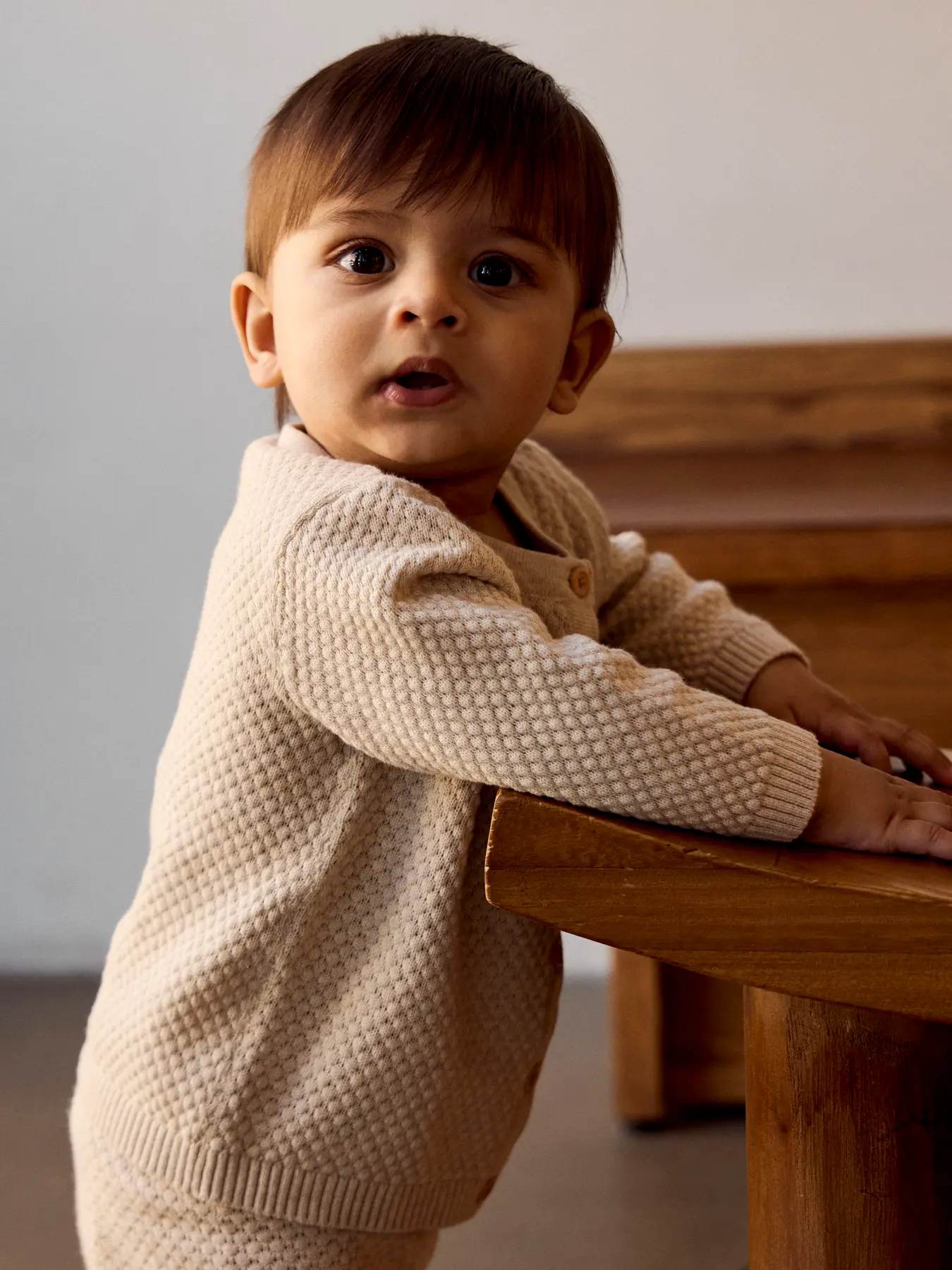 Name it - Denver LS Knit Cardigan Mini - Peyote Melange