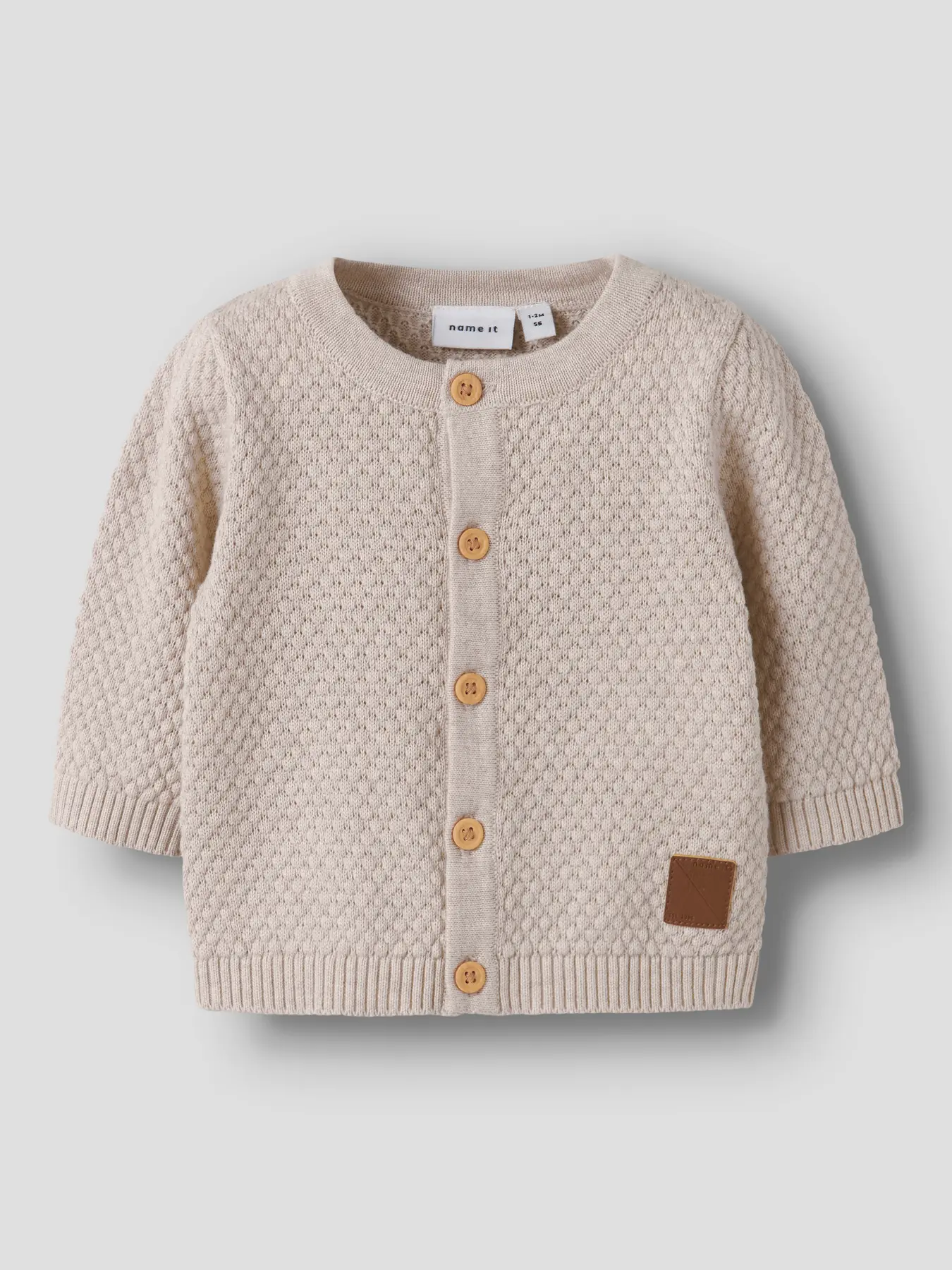 Name it - Denver LS Knit Cardigan Mini - Peyote Melange