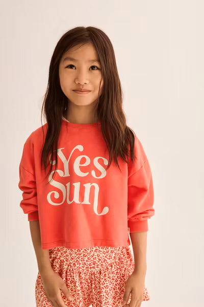 Cozmo - Vegak Cotton Fleece Puffed Sweatshirt - Candy Pink