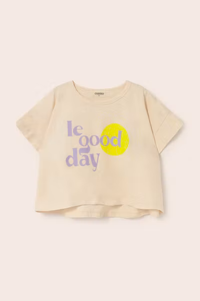 Cozmo - Aurak Soft Slub Cotton Print T-shirt - Ivory