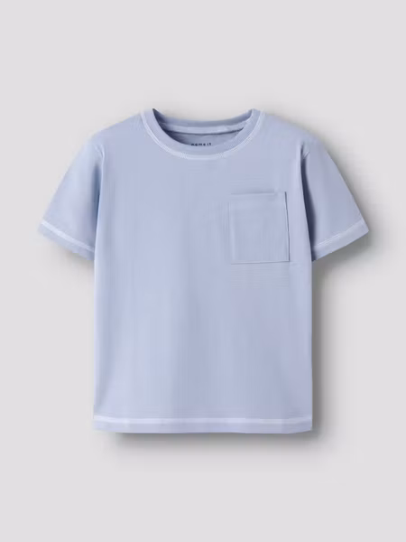 Name it - Set Regular T-shirt Blue Fog & Derik Reg Pants Chateau Gray