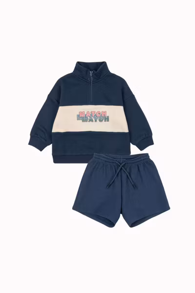 Konges Sløjd - Set Lou Half Zip Sweat & Florian Shorts - Spellbound