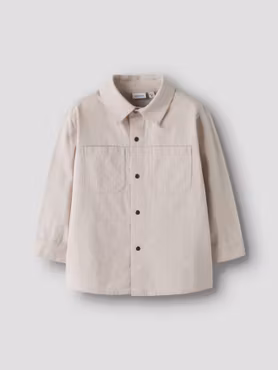 Name it - Set Derik LS Overshirt & Reg Pants - Chateau Gray