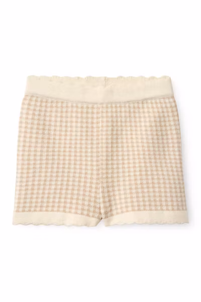 Copenhagen Colors - Check Jacquard Shorts - Beige