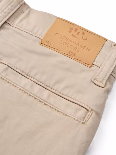 Copenhagen Colors - Silky Twill Chinos Pants - Beige