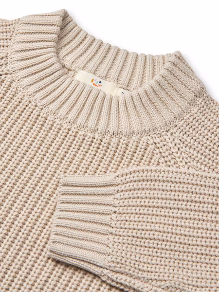 Copenhagen Colors - Knitted Classic Rib Sweater - Sand