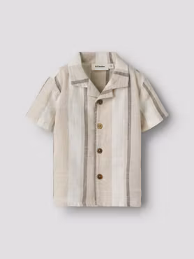 Lil'Atelier - Fibert SS Loose Baby Shirt - Coconut Milk