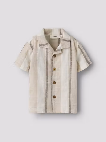 Lil'Atelier - Fibert SS Loose Baby Shirt - Coconut Milk