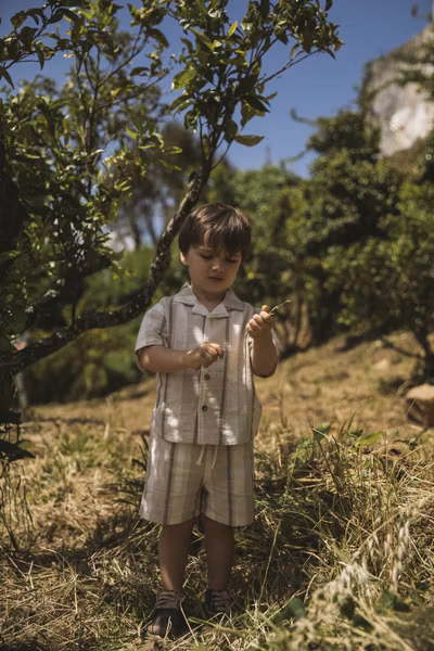 Lil'Atelier - Fibert SS Loose Kids Shirt - Coconut Milk