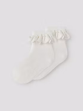 Lil'Atelier - 2pack Volang Kids Socks - Coconut Milk