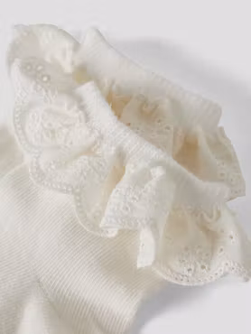 Lil'Atelier - 2pack Volang Kids Socks - Coconut Milk