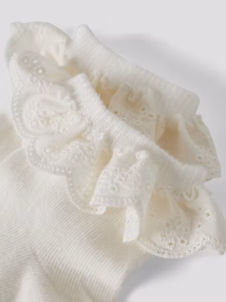 Lil'Atelier - 2pack Volang Kids Socks - Coconut Milk