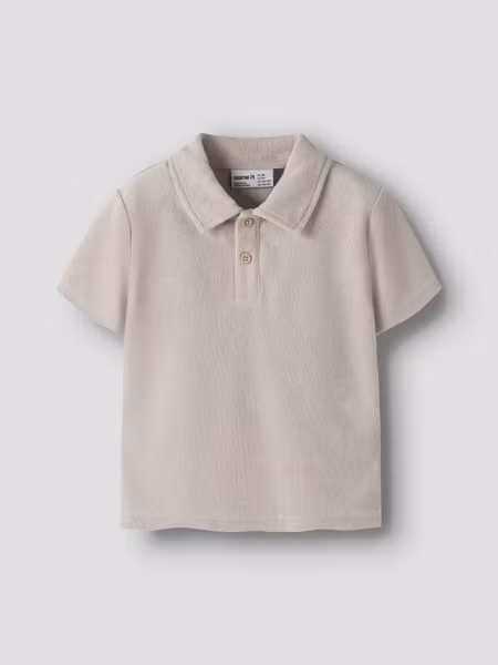 Name it - Finti SS Terry Polo T-shirt - Chateau Gray