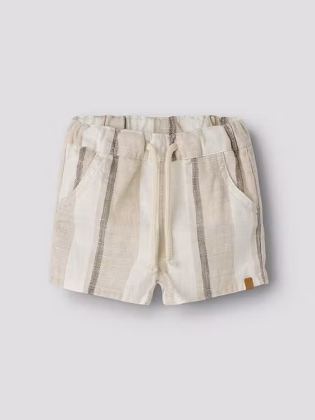 Lil'Atelier - Fibert Loose Baby Shorts - Coconut Milk