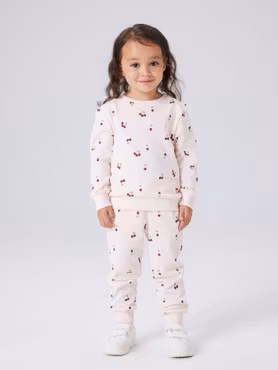 Name it - Set Valba LS Sweatshirt & Sweatpants - Crystal Pink