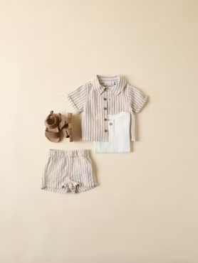 Name it - Denis Baby Shorts - Chateau Gray