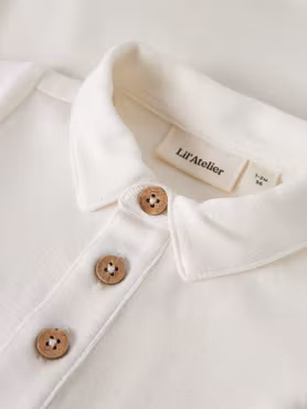 Lil'Atelier - Fundo LS Slim Baby Body Shirt - Coconut Milk