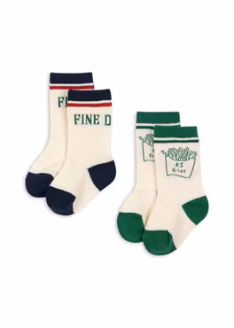 Konges Sløjd - 2 Pack Rib Fries Socks