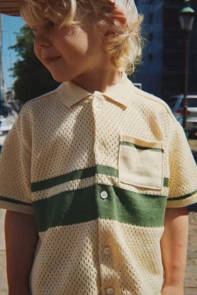 Konges Sløjd - Hai Knit Shirt - Banana Crepe