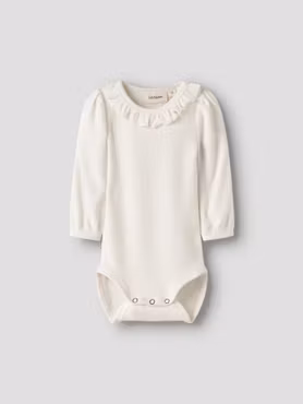 Lil'Atelier - Set Frijo LS Slim Baby Body & Leggings - Coconut Milk