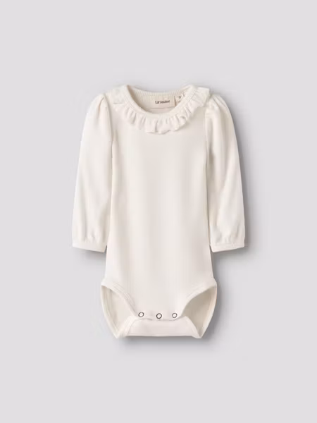 Lil'Atelier - Set Frijo LS Slim Baby Body & Leggings - Coconut Milk