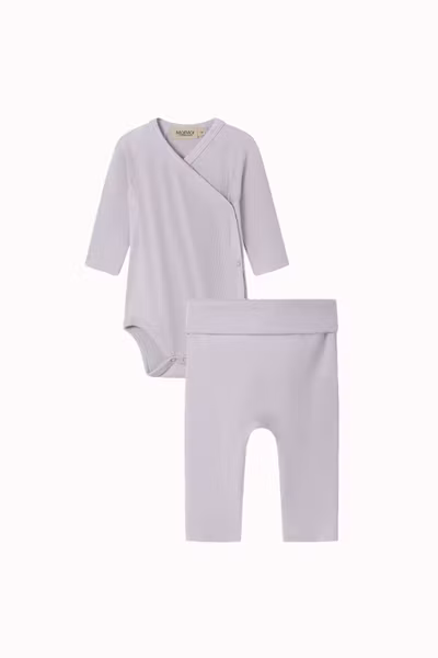 MarMar Copenhagen - Set Newborn Body Belito & Byxa Piva - Sweet Violet