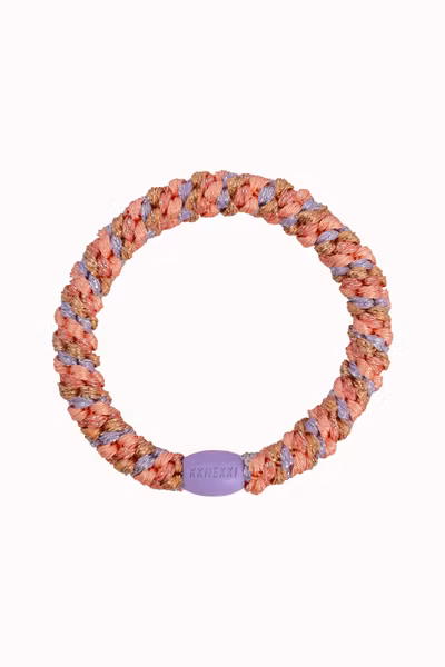 KKNEKKI - Original Hair Tie - Mix Coral Dusty Lavender Glitter