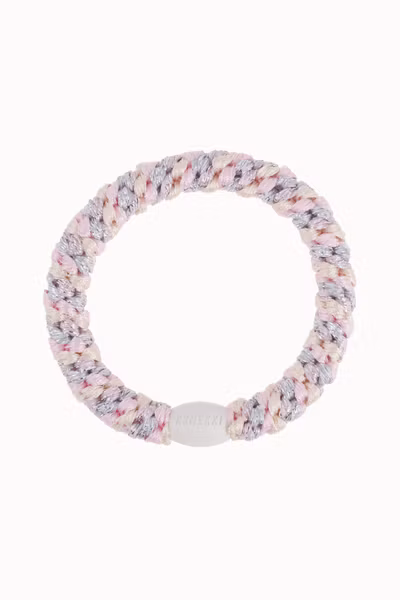 KKNEKKI - Original Hair Tie - Silver Pink Glitter