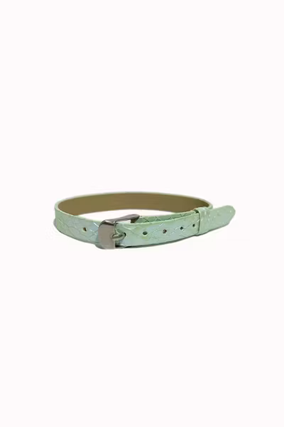 Nojo mojo - Bracelet - Lizard Metallic Light Green