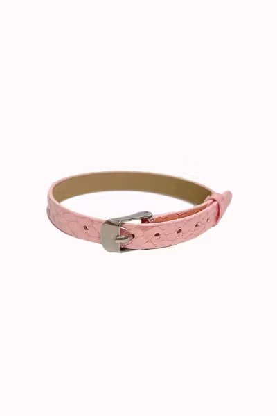 Nojo mojo - Bracelet - Lizard Metallic Pink