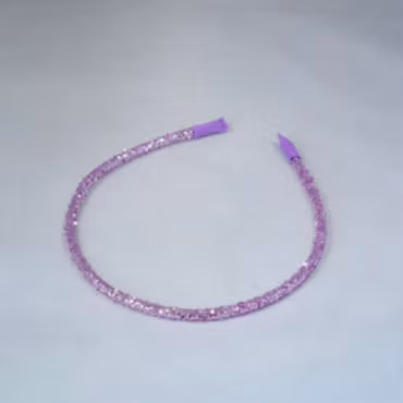 Busy Lizzie - Head Band - Glitter Purple