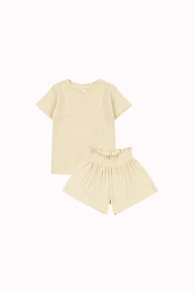 Konges Sløjd - Set Minnie T-shirt & Shorts - Green Haze
