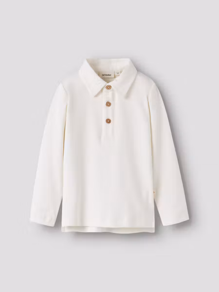 Lil'Atelier - Set Fundo LS Slim Top Shirt Coconut Milk & Freddie Kids Pants Feather Gray