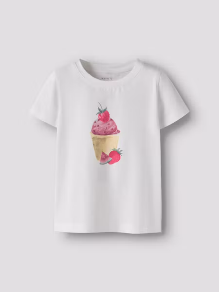 Name it - Jovinas SS Top T-shirt - Bright White