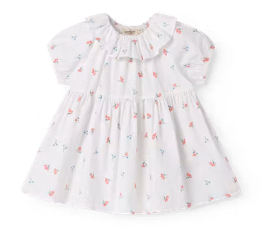 MarMar Copenhagen - Dalino Poplin Baby Dress - Poppy