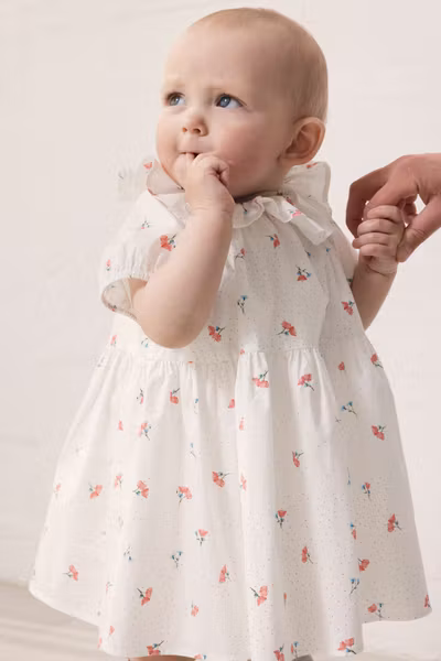 MarMar Copenhagen - Dalino Poplin Baby Dress - Poppy